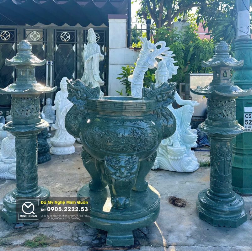 lư đèn đá mỹ nghệ